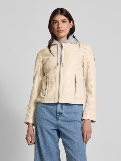 MAURITIUS Jacke in Leder-Optik Modell 'Adila' Offwhite 4