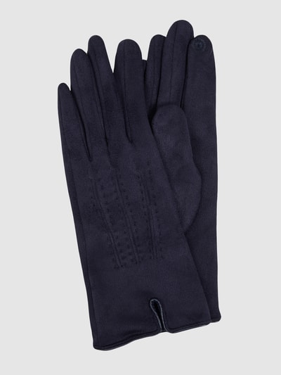 EEM Touchscreen-handschoenen met siernaden Donkerblauw - 1