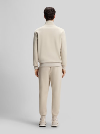 BOSS Bluza rozpinana o kroju regular fit z mieszanka bawełny model 'SHEPHERD 100' Beżowy 5