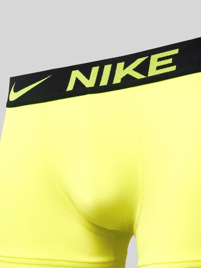 Nike Trunks mit elastischem Logo-Bund im 3er-Pack Neon Gelb 2