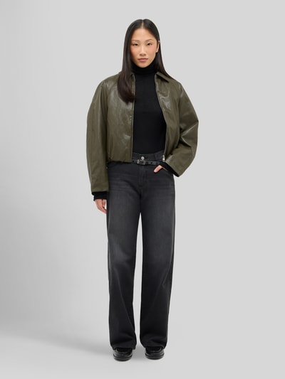 ANGELS Wide leg jeans van katoenmix in 5-pocketmodel Lichtgrijs - 1
