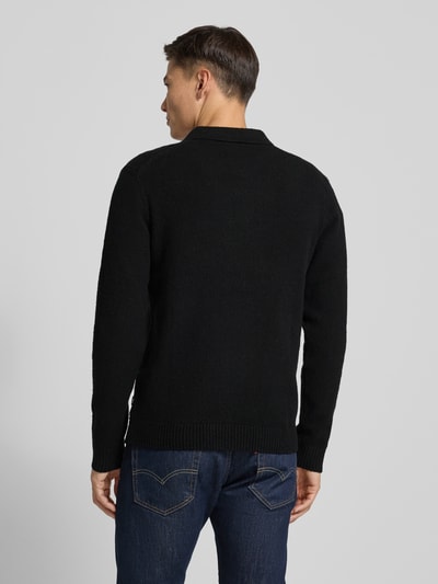 Jack & Jones Premium Strickpullover mit Polokragen Modell 'MAVERICK' Black 5