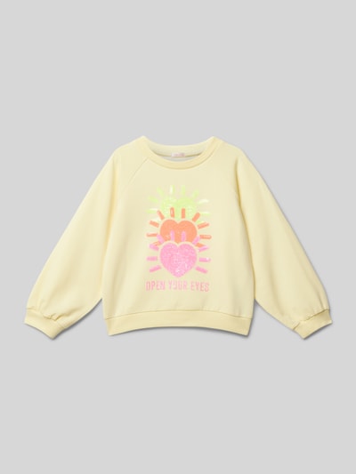 BILLIEBLUSH Sweatshirt met motiefprint Lichtgeel - 1