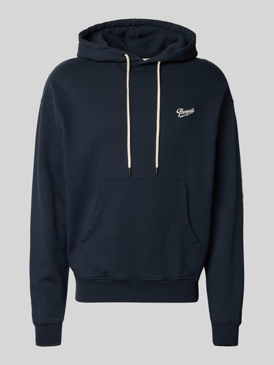 POMPEII BRAND Bluza z kapturem i nadrukiem z logo model ‘SABONS DE POMPEII’ Granatowy 2