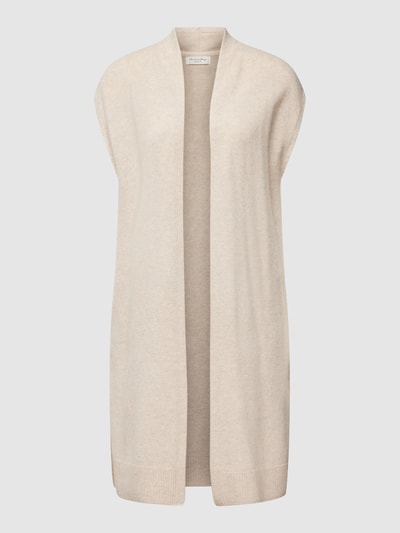 Christian Berg Woman Cardigan van wol met steekzakken opzij Beige gemêleerd - 2