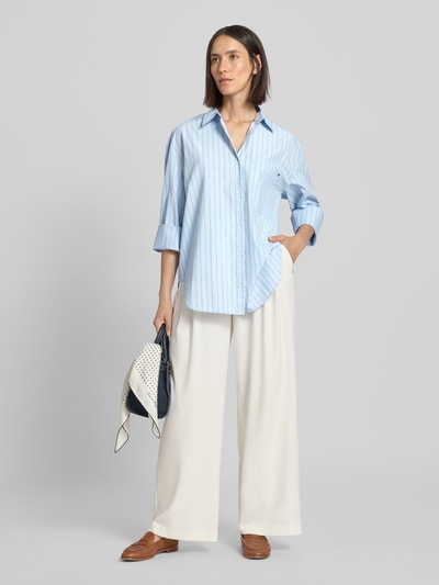 Tommy Hilfiger Oversized overhemdblouse van puur katoen Lichtblauw - 1
