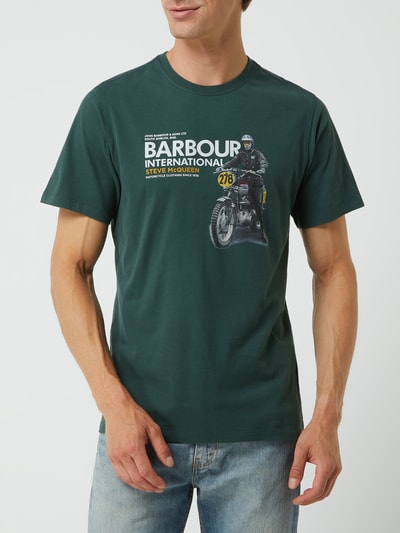 Barbour International™ Barbour International x Steve McQueen™ T-Shirt mit Print  Dunkelgruen 4