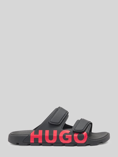HUGO Sandale mit Logo Print Black 5