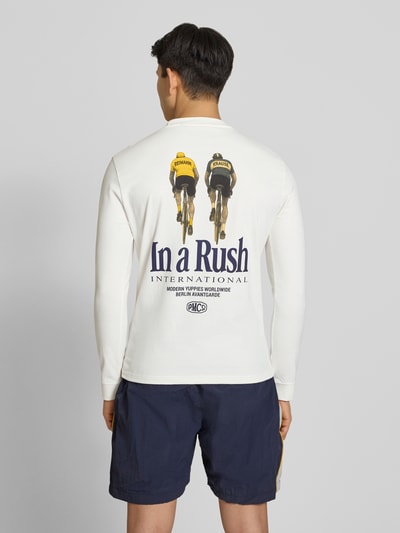 PROHIBITED Longsleeve mit Label-Stitching Modell 'Cyclists Longsleeve' Offwhite 5