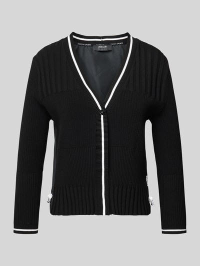 Marc Cain Kurtka z dzianiny z zapięciem na guzik Czarny 2