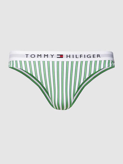 TOMMY HILFIGER Bikini-Hose mit Streifenmuster Gruen Melange 1