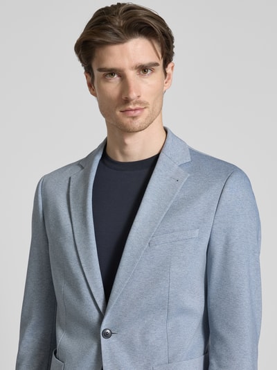 Cinque Colbert met opgestikte zakken, model 'DATI' Bleu - 3