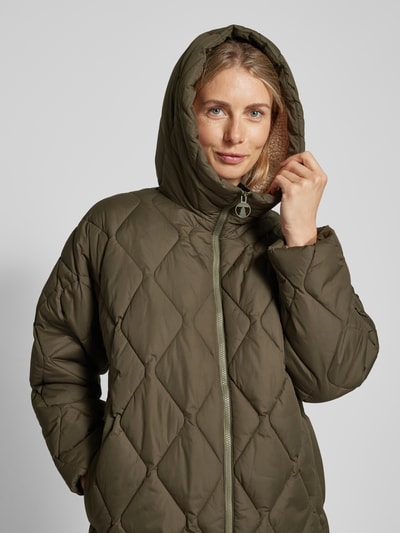 Barbour Steppjacke mit Kapuze Modell 'Aster' Oliv 3