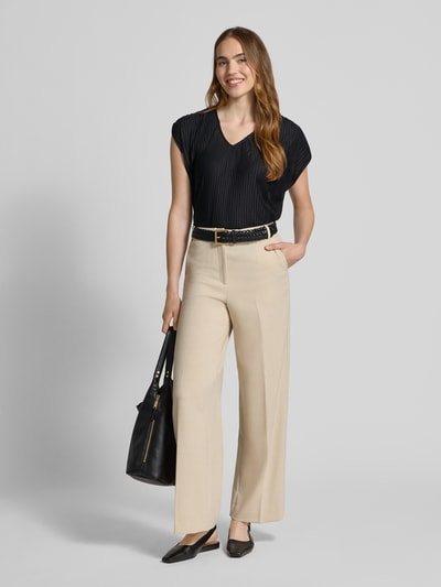 Soyaconcept Bluzka o kroju regular fit z dekoltem w serek model ‘KIRIT’ Czarny 1