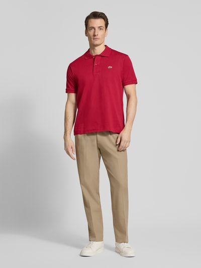 Lacoste Koszulka polo Regular Fit z czystej bawełny Bordowy 1