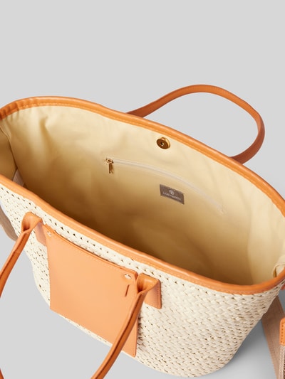 Loevenich Handtasche in Two-Tone-Machart mit Schulterriemen Orange 4