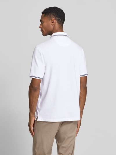 bugatti Regular Fit Poloshirt mit Logo Weiss 5