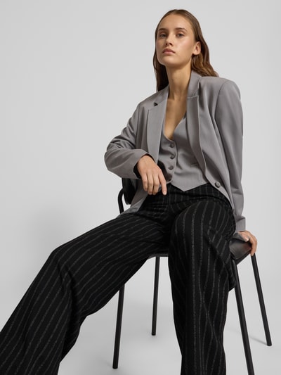 Pieces Regular fit wijde broek met viscose, model 'JIANNAH' Zwart - 3