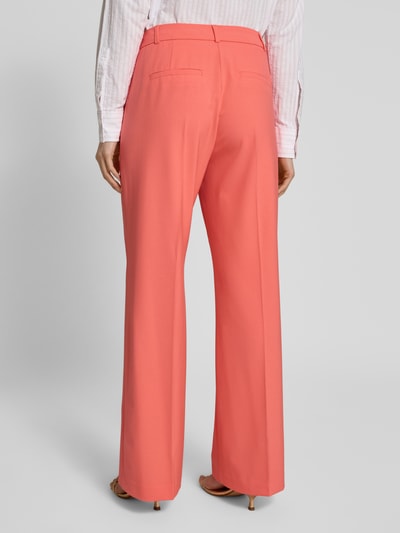 comma Spodnie w kant z mieszanki wiskozy Koralowy 5