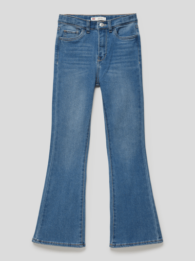 Levi’s® Kids Flared Jeans mit Label-Detail Modell 'HIGH RISE' Blau 1