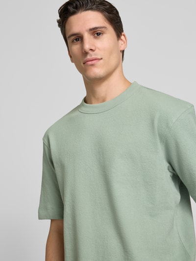 SELECTED HOMME Relaxed Fit T-Shirt mit Rundhalsausschnitt Hellgruen 3