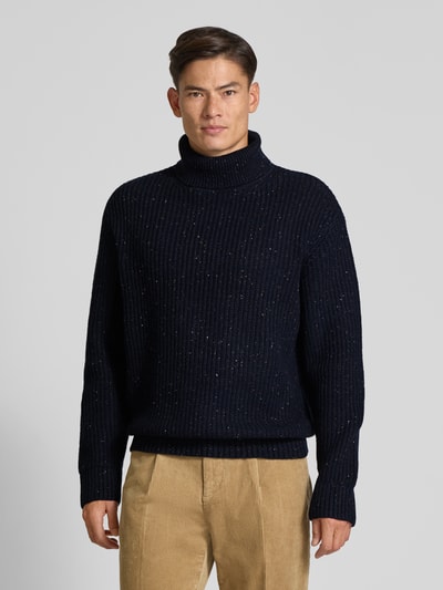 SELECTED HOMME Relaxed fit coltrui van wolmix Donkerblauw - 4