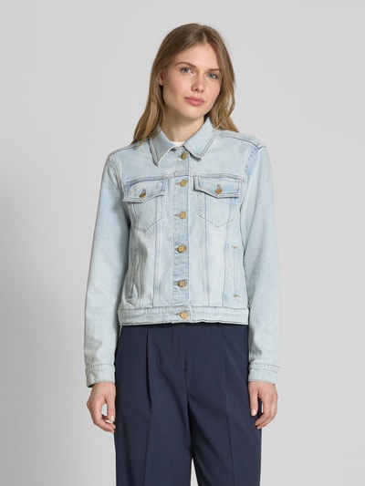 Marc O'Polo Regular Fit Jeansjacke aus Baumwoll-Mix Hellblau Melange 4