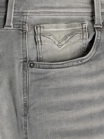 Replay Slim Fit Jeans mit Stretch-Anteil Modell 'Anbass' Mittelgrau 2