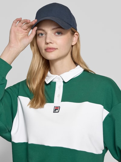 FILA Poloshirt mit Label-Stitching Modell 'LANGOGNE' Gruen 3