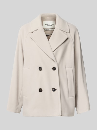 Marc O'Polo Regular fit wollen jack met dubbele knoopsluiting Beige - 2
