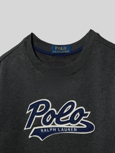Polo Ralph Lauren Teens Sweatshirt met labelstitching Middengrijs gemêleerd - 2