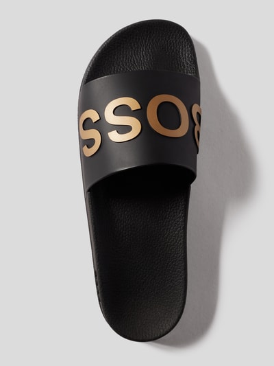 Hugo boss 2025 gold sliders