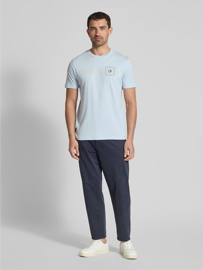 Tom Tailor Denim Regular Fit T-Shirt aus reiner Baumwolle Rauchblau 1