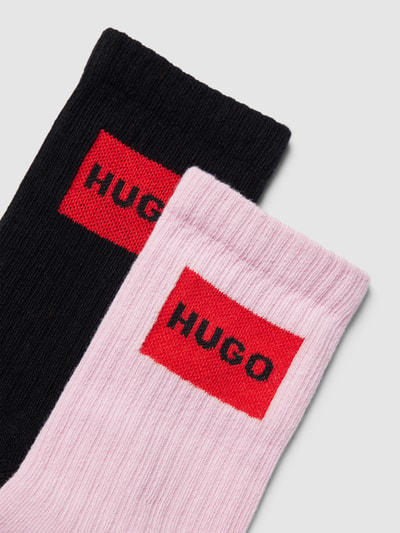 HUGO Socken mit Label-Detail im 2er-Pack Pink 2