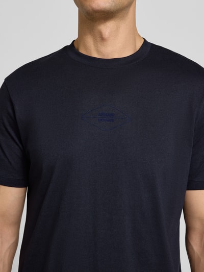 ARMANI EXCHANGE T-shirt z okrągłym dekoltem Granatowy 3