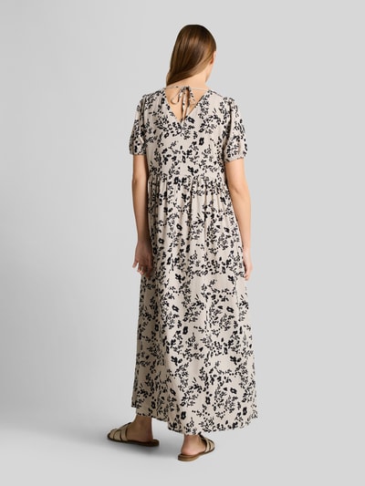 Tom Tailor Denim Figurumspielendes Midikleid aus Viskose-Leinen-Mix Beige 5