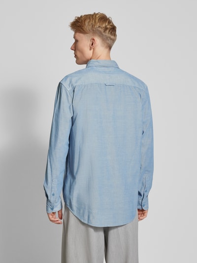 Tommy Jeans Regular Fit Cordhemd mit Button-Down-Kragen Rauchblau 5