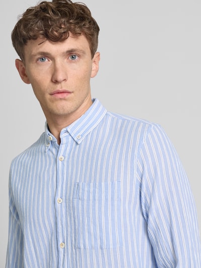 Scotch & Soda Regular Fit Freizeithemd mit Button-Down-Kragen Hellblau 3