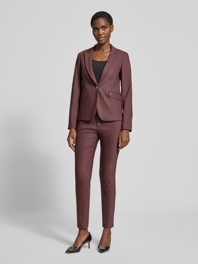 MOS MOSH Skinny Fit Anzughose mit Paspeltaschen am Gesäß Modell 'Abbey' Bordeaux 1