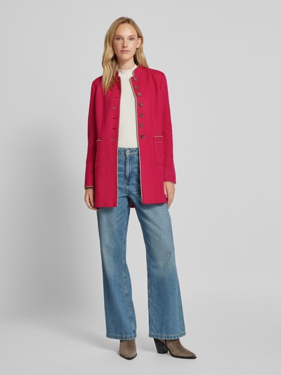 WHITE LABEL Longblazer mit Knopfleiste Pink 1