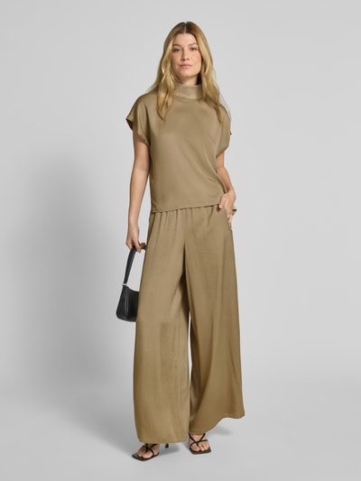 Drykorn Broek met wijde pijpen en elastische band, model 'CEILING' Camel - 1