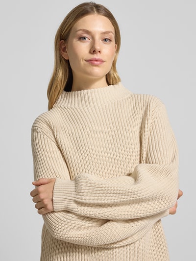 s.Oliver RED LABEL Regular Fit Strickpullover aus Baumwoll-Mix Beige 3