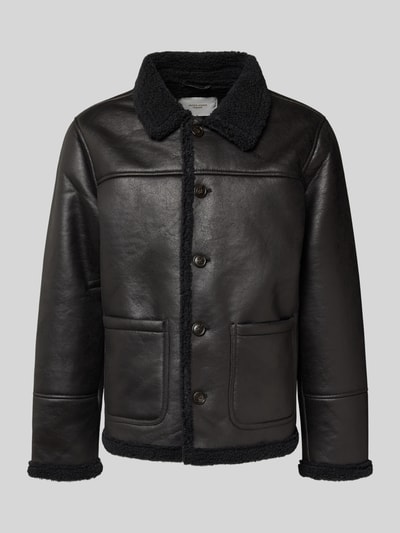 Jack & Jones Kurtka z listwą guzikową model ‘CAMBRIDGE’ Czarny 2