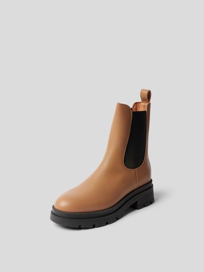 Anine Bing Chelsea Boots aus Leder-Mix Camel 2