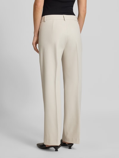 Raffaello Rossi Straight Fit Bundfaltenhose aus Viskose-Mix Modell 'MILEY' Sand 5