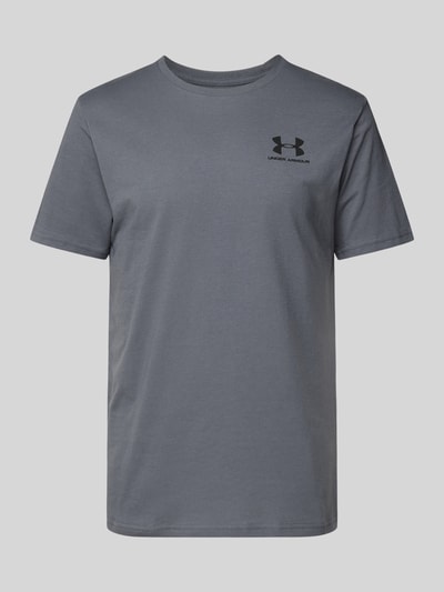 Under Armour T-Shirt mit Label-Print Anthrazit 1