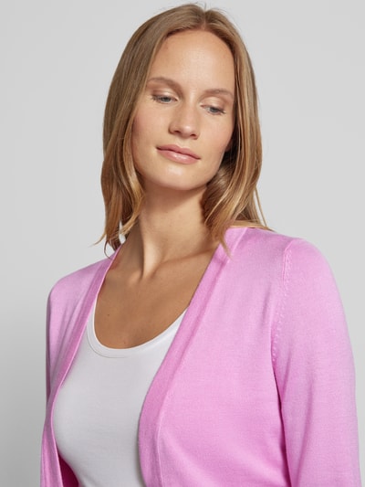 Kaffe Bolero met opengewerkte voorkant, model 'ASTRID' Felroze - 3