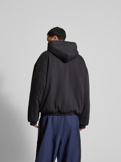 VETEMENTS Relaxed Fit Sweatjacke mit Tunnelzug Anthrazit 5