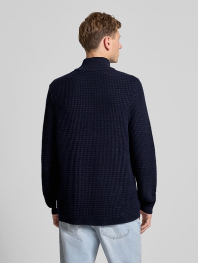 Marc O'Polo Denim Regular Fit Troyer aus Baumwoll-Mix Marine 5