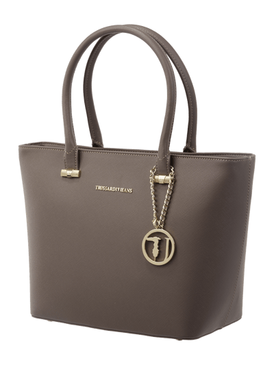 TRUSSARDI JEANS Shopper mit Saffiano-Struktur Taupe 2